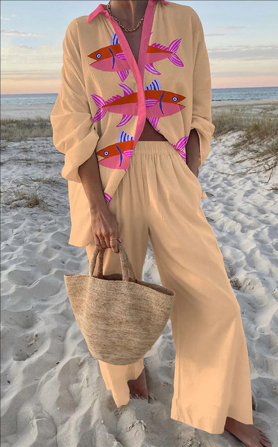 Zairine™ | Conjunto feminino leve e sofisticado para dias de verão