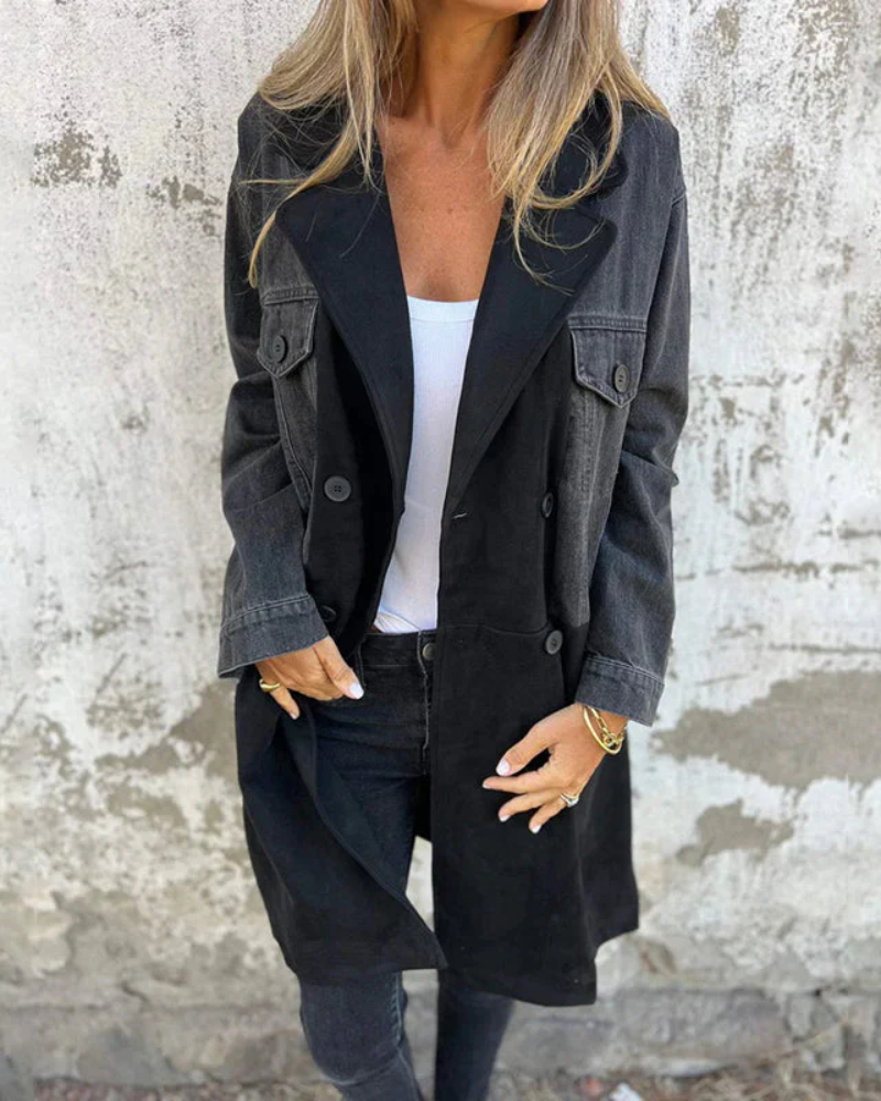 Astrid™ | casaco jeans feminino