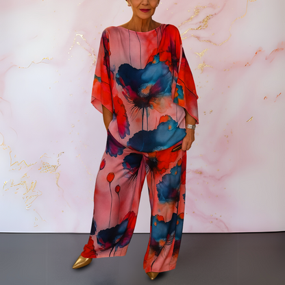 Moniek™ | Conjunto Feminino de Cetim com Duas Peças