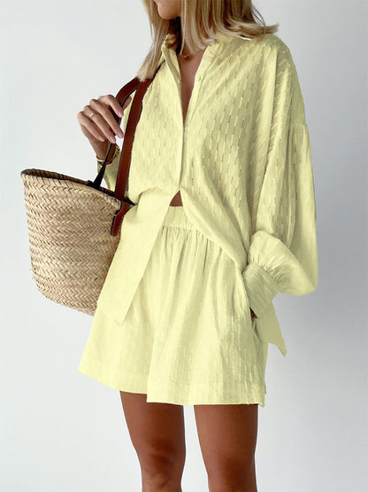 Maud | Conjunto de camisa e shorts chique