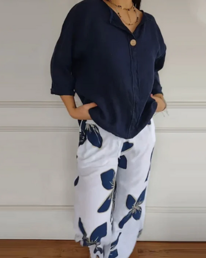 ARELE - Conjunto de blusa e calça