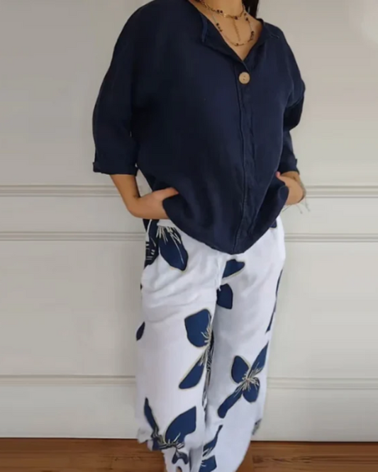 ARELE - Conjunto de blusa e calça