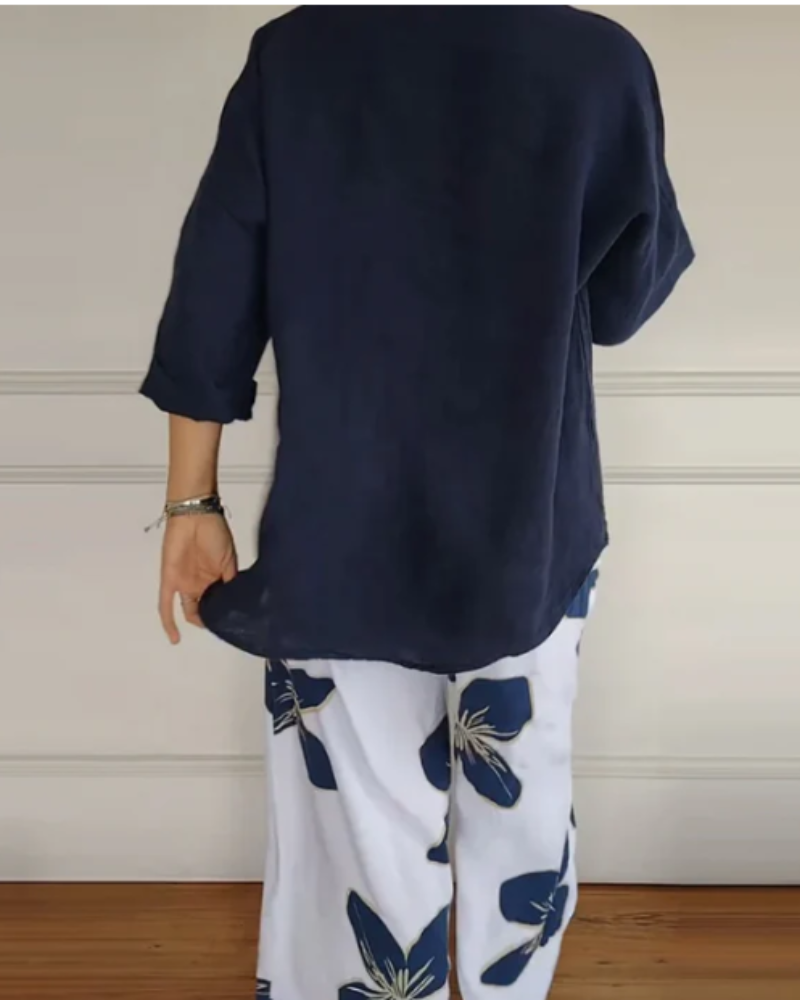 ARELE - Conjunto de blusa e calça