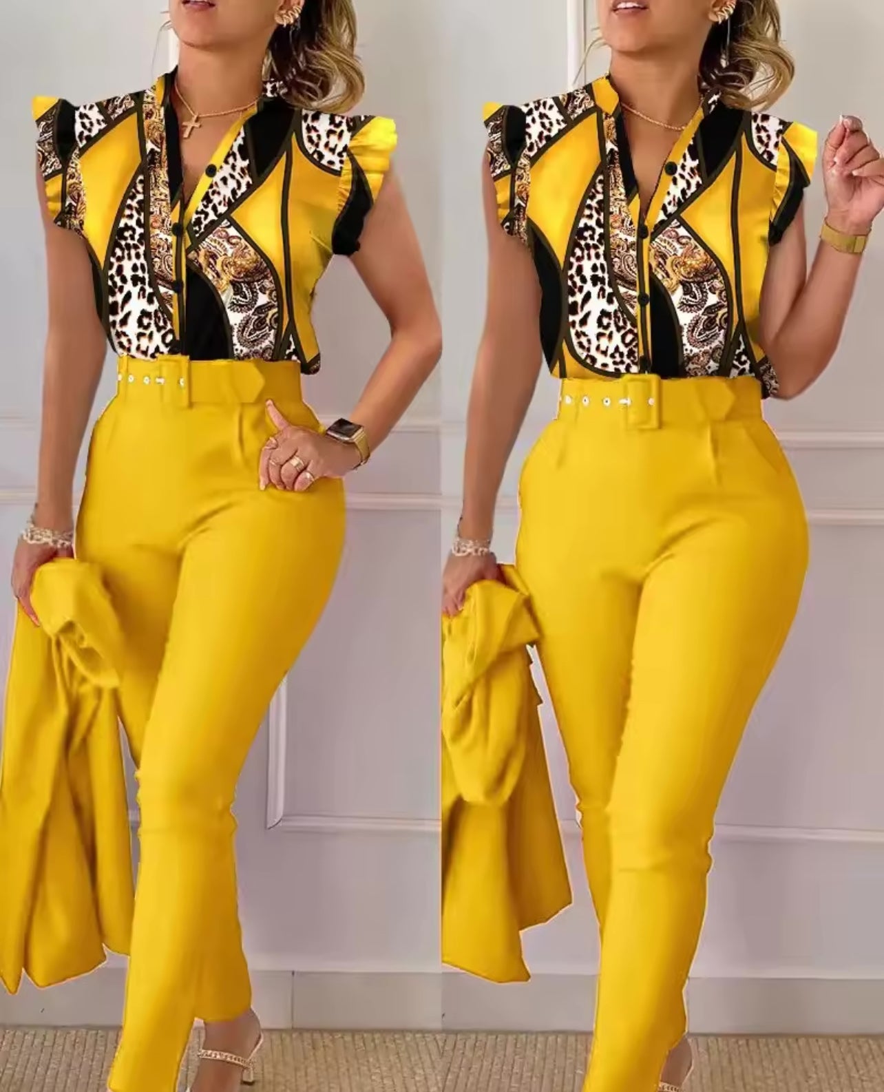 Terno magnífico (casaco, calças e camisa)