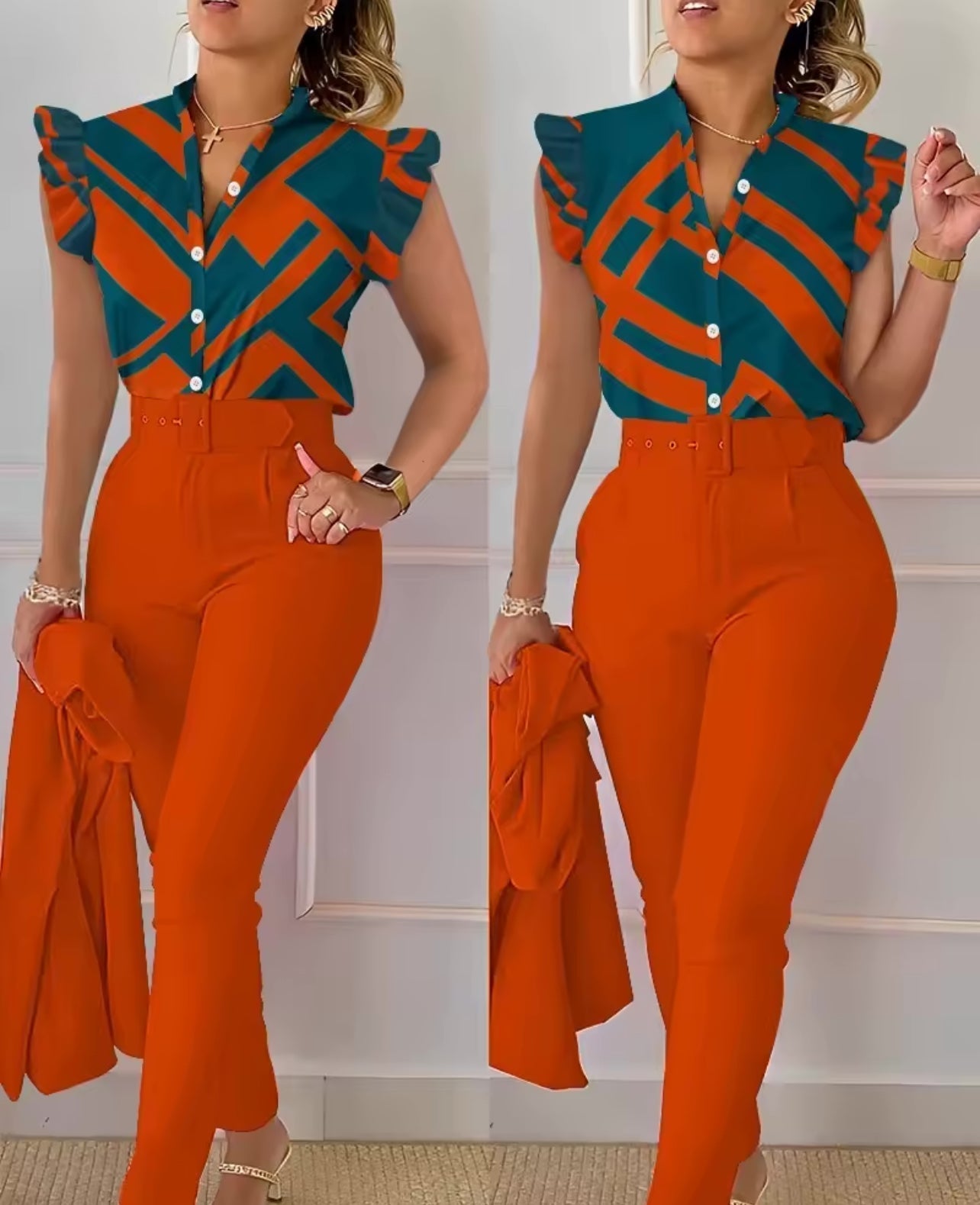 Terno magnífico (casaco, calças e camisa)