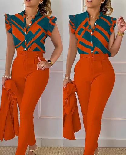 Terno magnífico (casaco, calças e camisa)