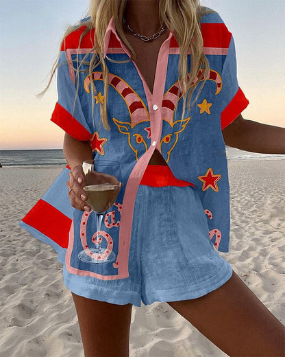 Jorelle™ | Conjunto curto leve para o verão