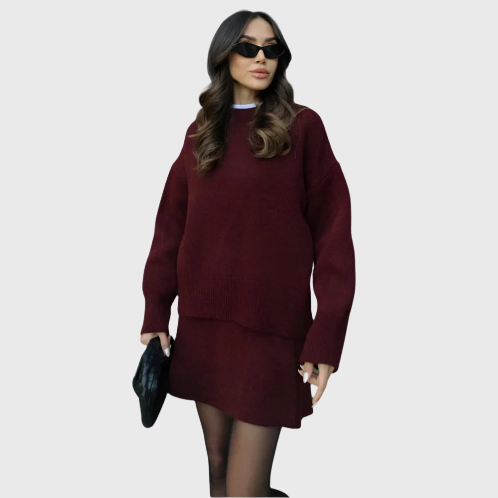 Conjunto de malha aconchegante