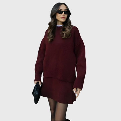 Conjunto de malha aconchegante