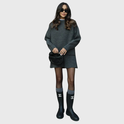 Conjunto de malha aconchegante