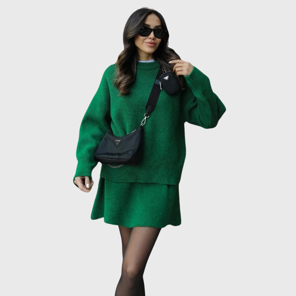 Conjunto de malha aconchegante