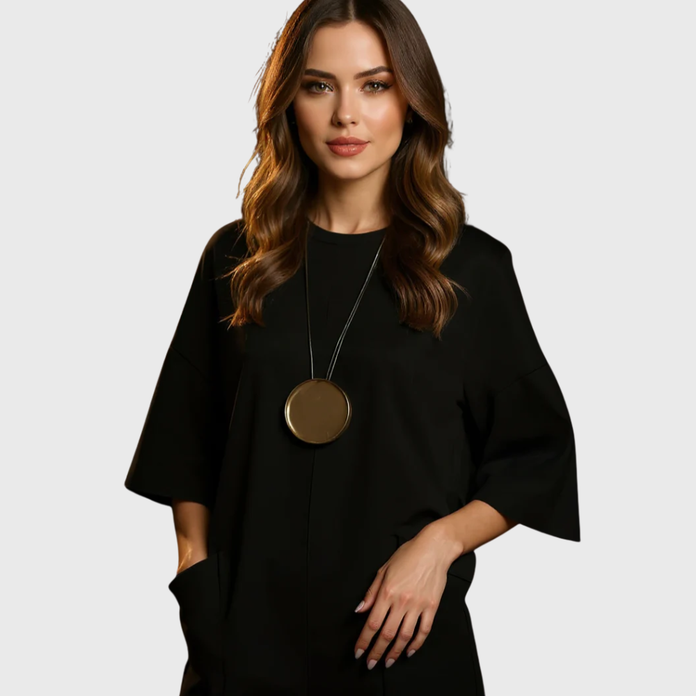 Julia - Macacão elegante de manga curta