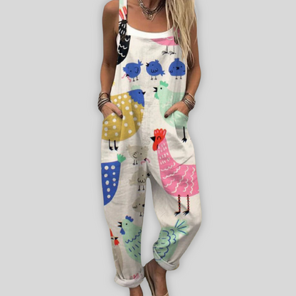 Aukje™ | Macacão elegante com caimento solto para um estilo casual