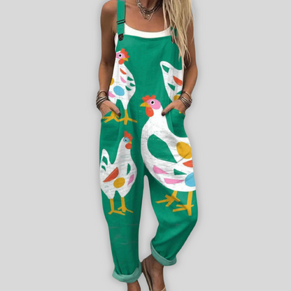 Aukje™ | Macacão elegante com caimento solto para um estilo casual