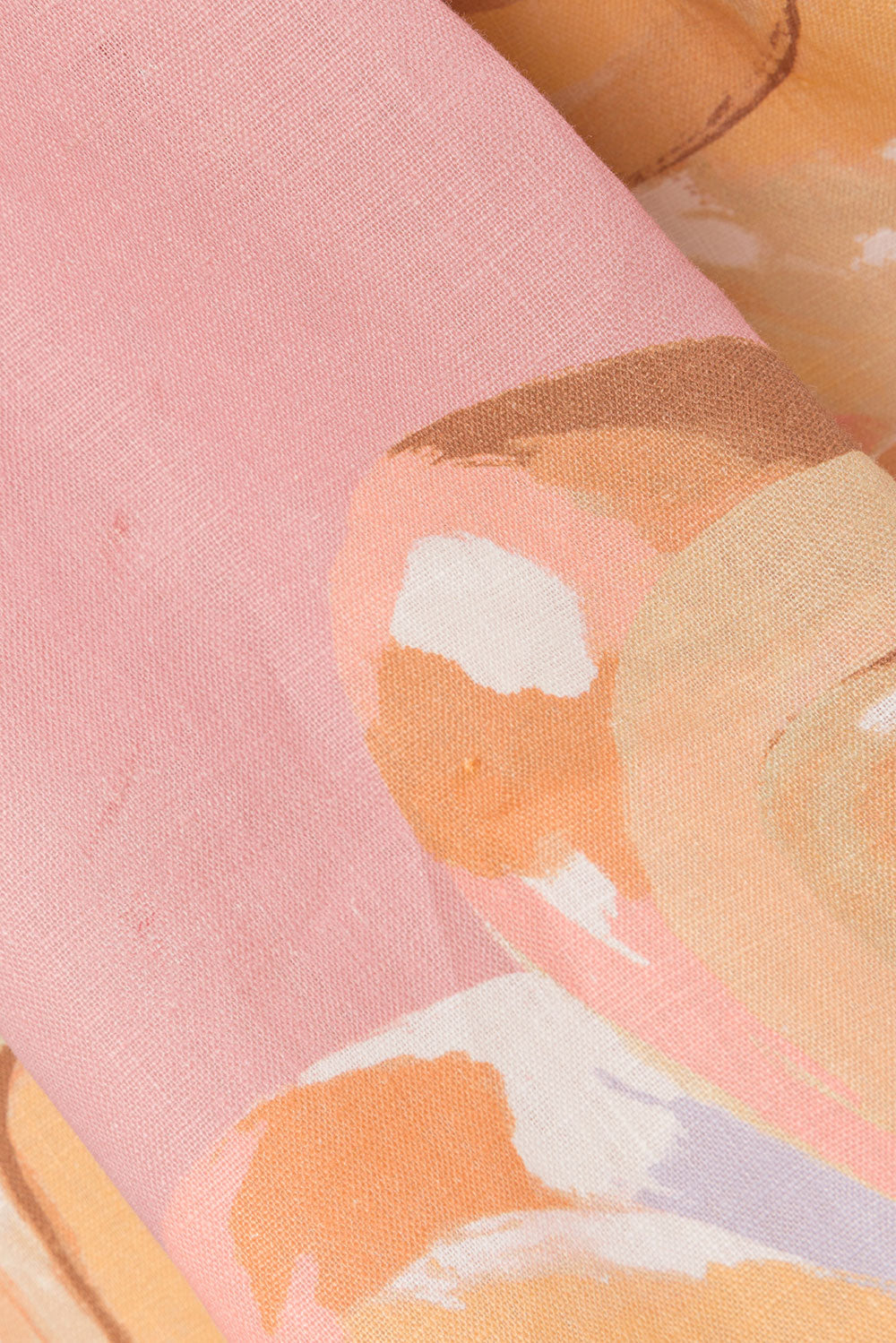 Calça de verão de cintura alta com estampa artística – estilo europeu