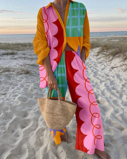 Claudine™ | Conjunto feminino leve e sofisticado para dias de verão