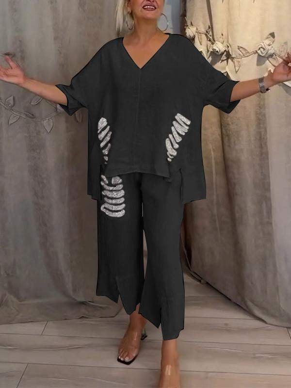 BIANCA | Conjunto de verão de duas peças com elegância sem esforço e conforto fluido para dias ensolarados