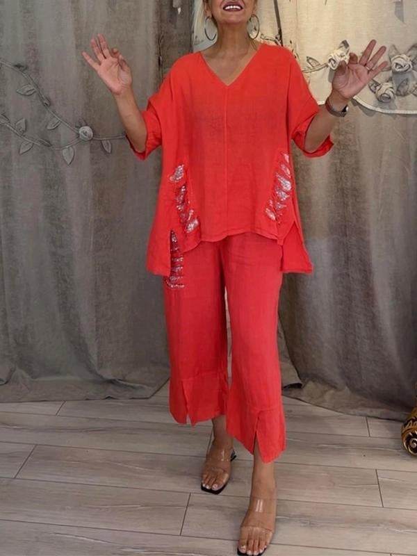 BIANCA | Conjunto de verão de duas peças com elegância sem esforço e conforto fluido para dias ensolarados