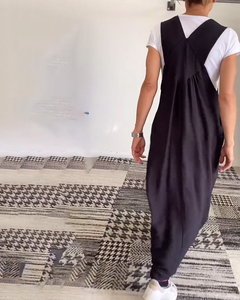 Alice | Vestido casual com alças de cor sólida