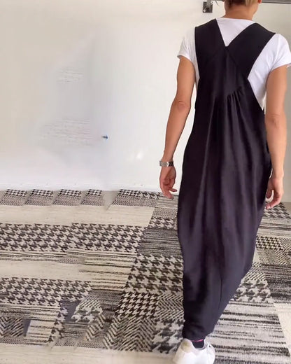 Alice | Vestido casual com alças de cor sólida