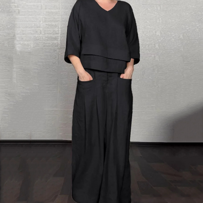 VALENTINA | Conjunto de 2 peças com caimento relaxado e estilo minimalista