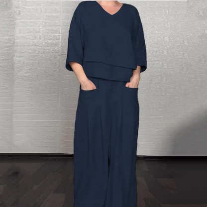 VALENTINA | Conjunto de 2 peças com caimento relaxado e estilo minimalista